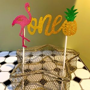 First birthday cake topper